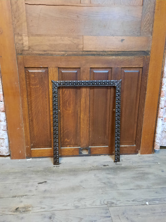 Antique Victorian Firebox Frame or Mantel Opening Decorative Frame