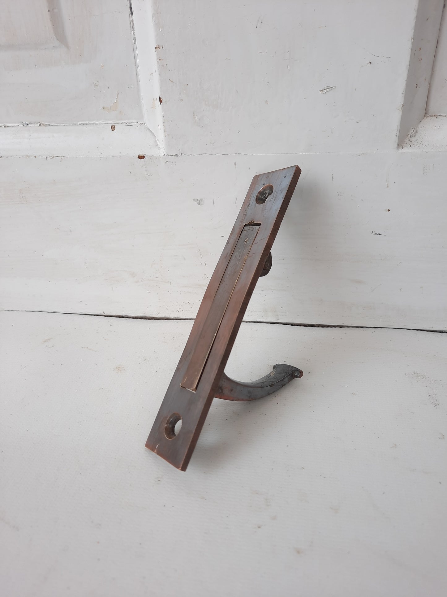Antique Bronze Pocket Door Pop-Out Handle or Pull, Swing Out Sliding Door Pull Handle 013101