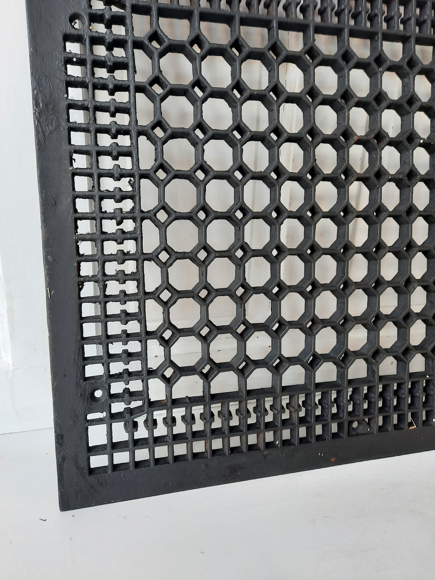 HOLD 22 x 26 Large Heavy Iron Floor Grate, Cold Air Return Metal Floor Register Cover #022201