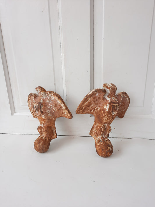 Antique Eagle Design Cast Iron Tub Feet, Pair Eagle Claw Tub Feet, Claw Foot Tub 030501