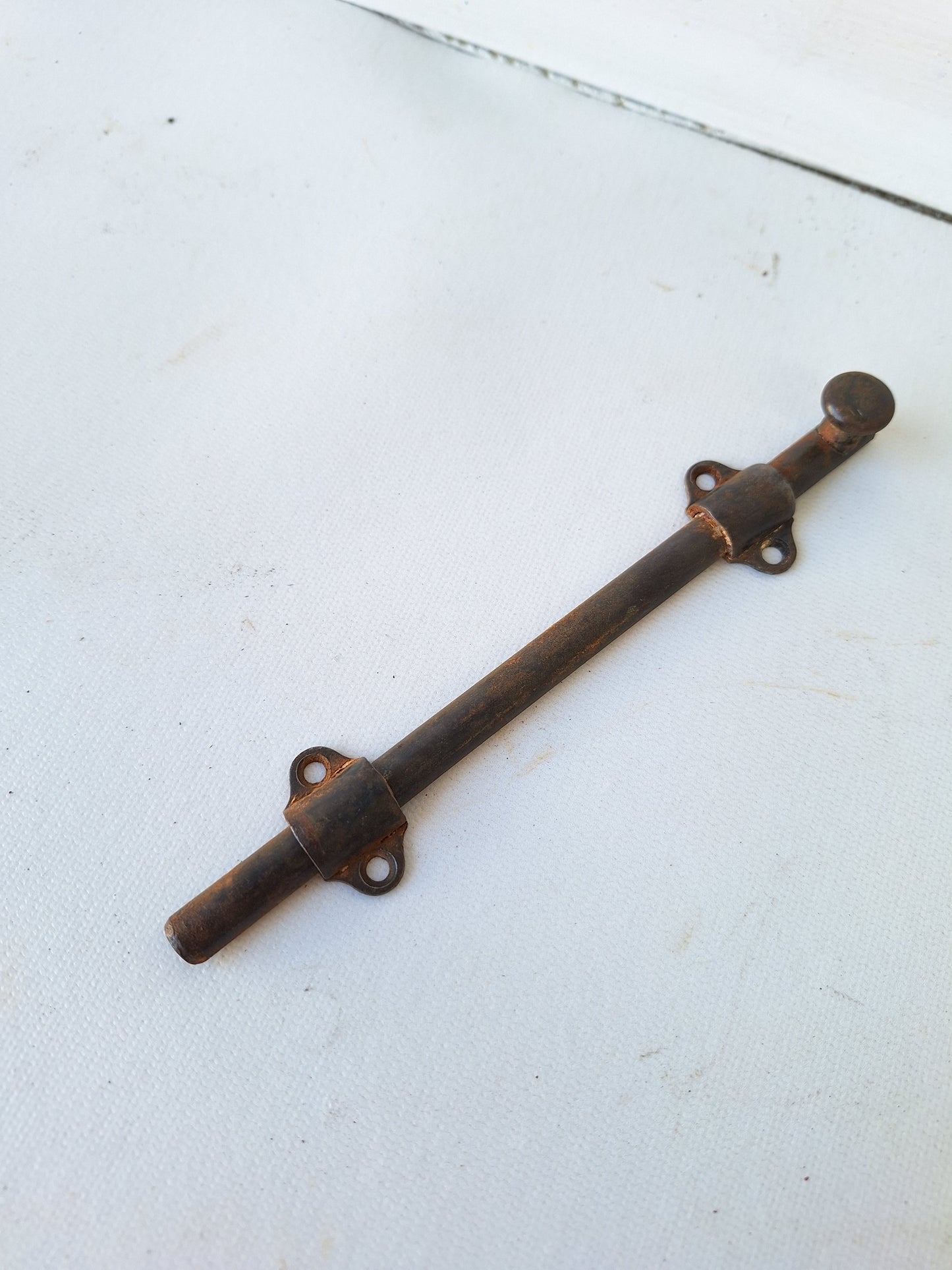 Small Antique French Door Slide Bolt, Iron Slide Bolt Locks for Double Doors 040908
