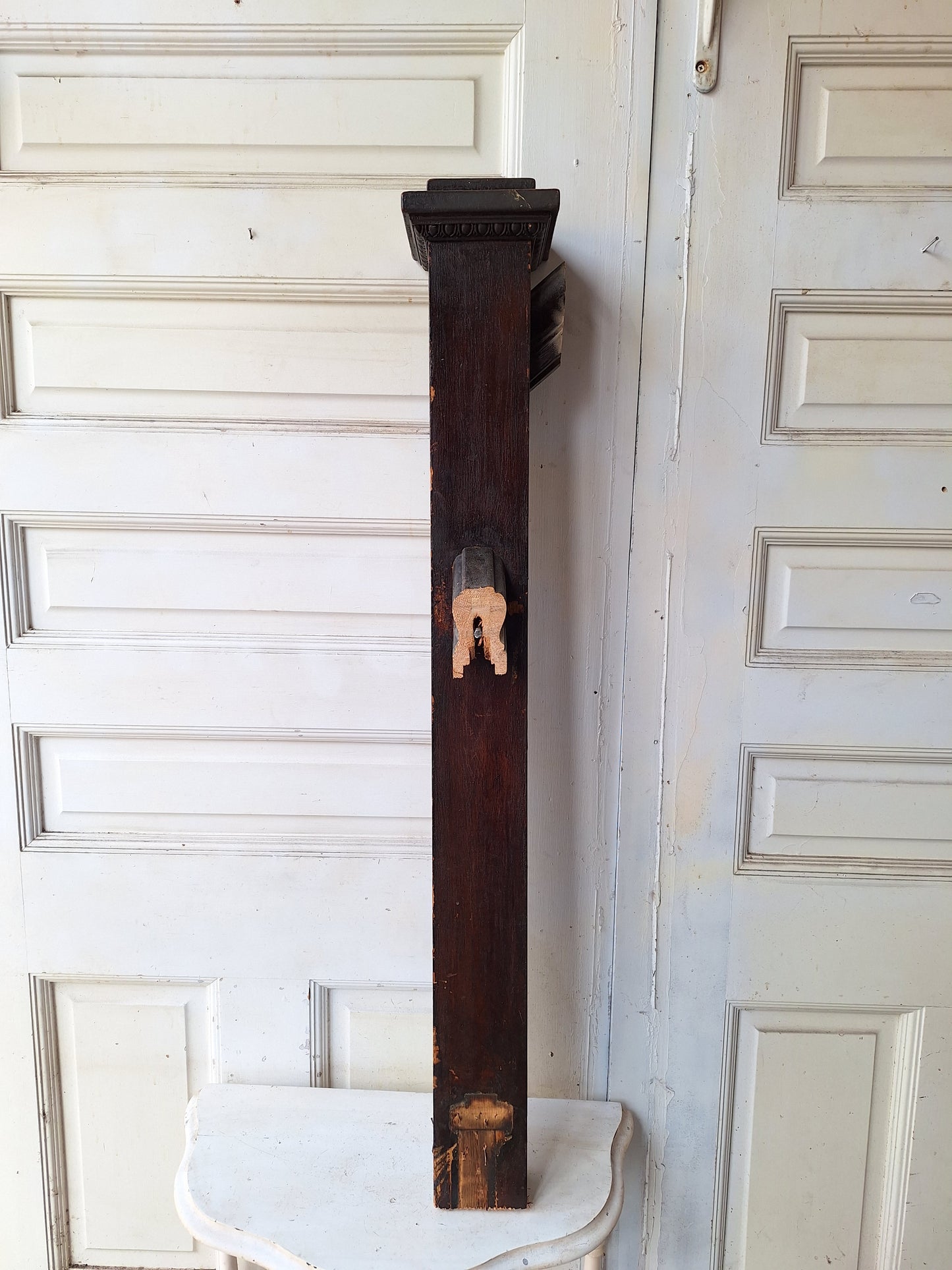 Small Antique Newel Post, Staircase Post, Staircase Newel, Stair Case Post 041605