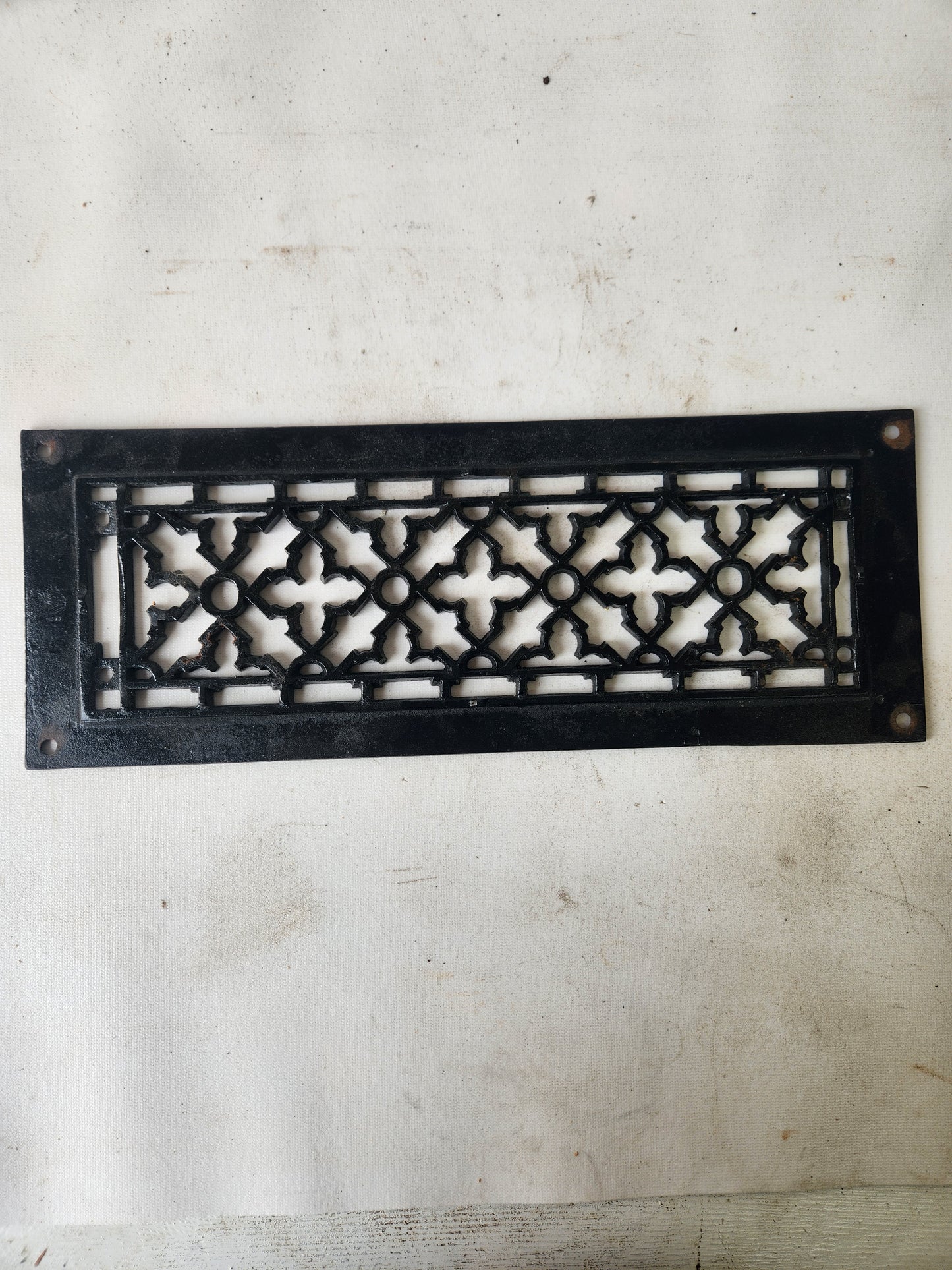 Antique Vent Cover, Narrow Vent Cover, Antique Heat Vent, Vent Grate, Cast Iron Grate, Heating Vent Architecture Salvage 042002