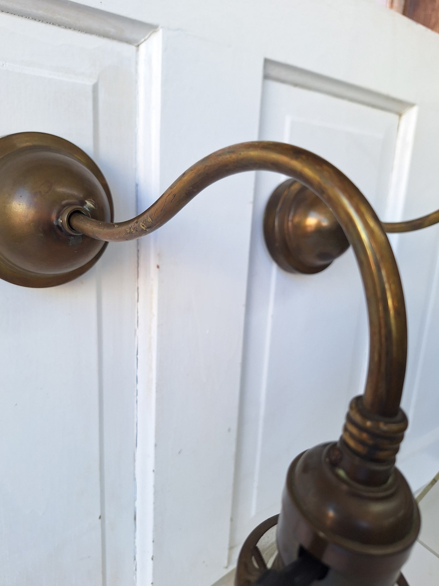 Antique Brass Sconces with Square Glass Shades, Wall Sconce Lights with Square Glass Globes