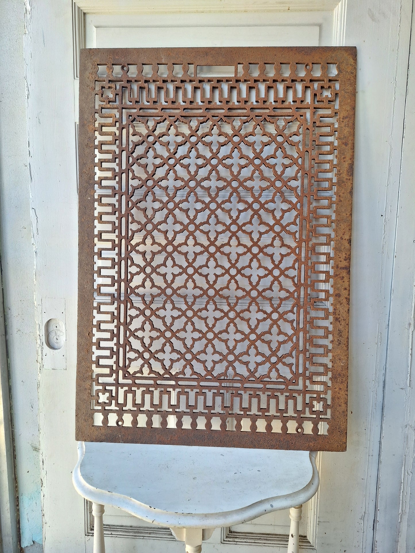 Ornate Large Grate, 26 x 38 inch grate, Large Vent Cover, Cold Air Return, Antique Vent Cover, Cast Iron Grate, Heating Vent Grate #070202