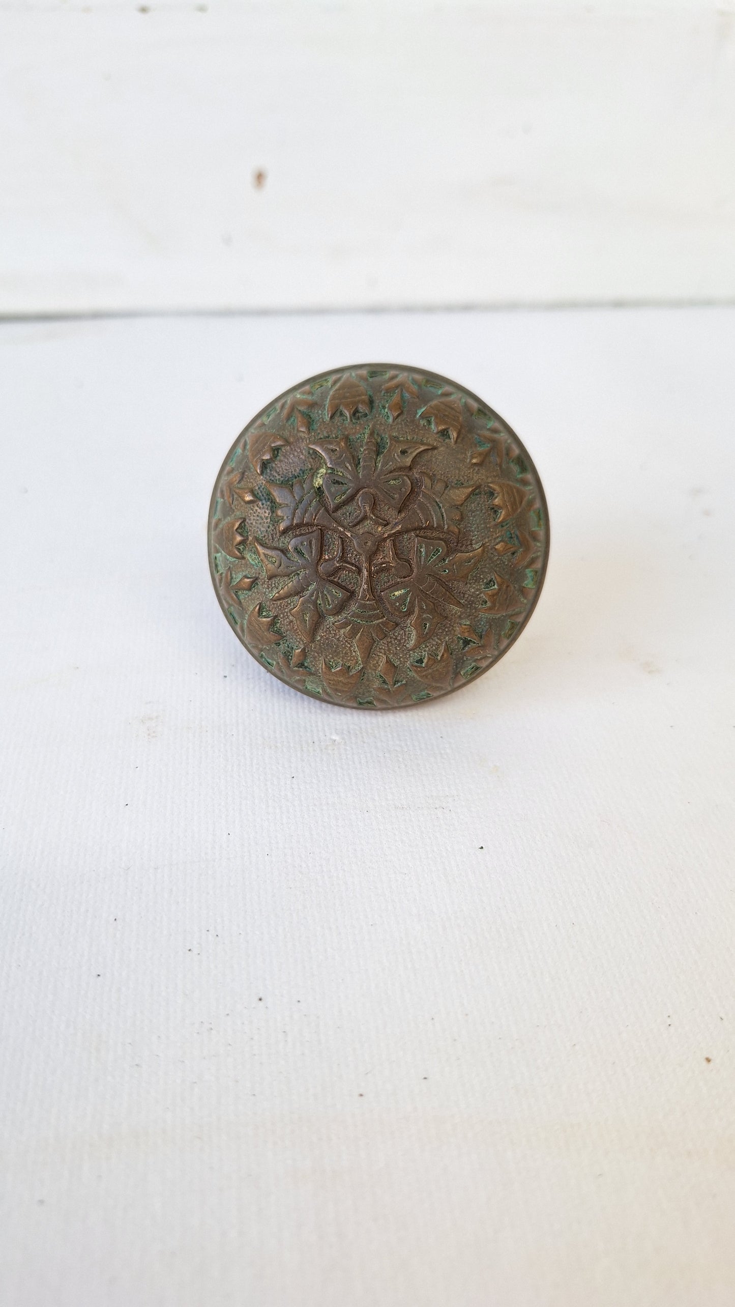 Antique Butterfly Doorknob, Victorian Era Butterfly Door Knob, Antique Bronze Door Pull, Butterfly Hardware 101602