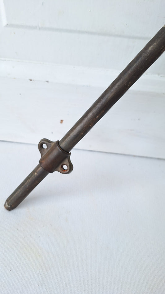 Antique French Door Slide Bolt in Iron, 12" Iron Slide Bolt Lock for Double Doors 103005