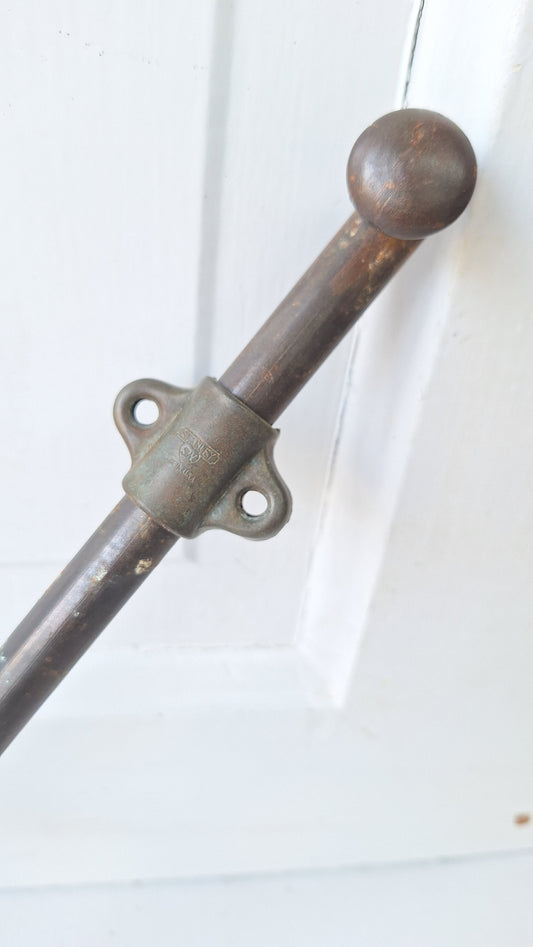 12" Long Antique French Door Slide Bolt, Iron Slide Bolt Locks for Double Doors 103006