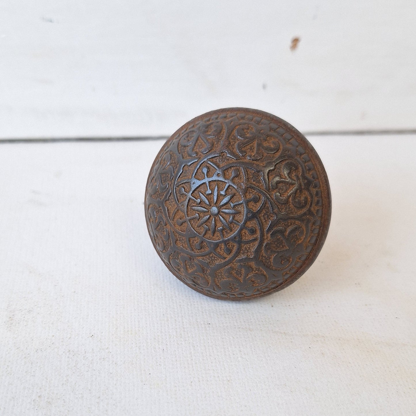 Ornate Design Antique Iron Knob, Eastlake Hardware Door Knob, Fancy Cast Iron Door Knob 110105