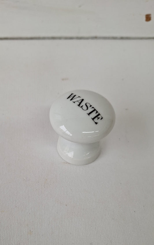 Vintage Waste Knob Replacement, Vintage Plumbing Waste Drain Knob, Stopper Plug, Plug Handle 111416