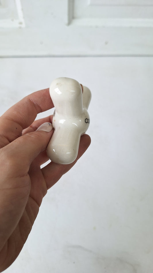 Cold Porcleain Cross Handle Antique Porcelain Sink or Bathroom Handle, Sink Faucet Handle, Porcelain White Cross Knobs 111601