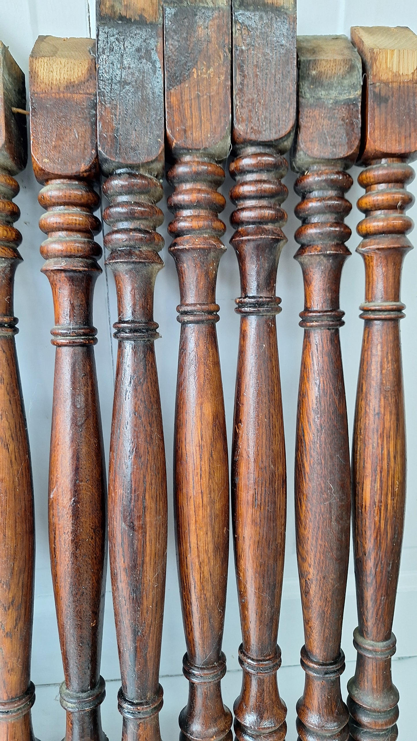 23 Antique Spindles, Staircase Spindles, Staircase Balusters, Staircase Railing Antique Table Legs, Salvaged Spindles, Wood Spindles #111604