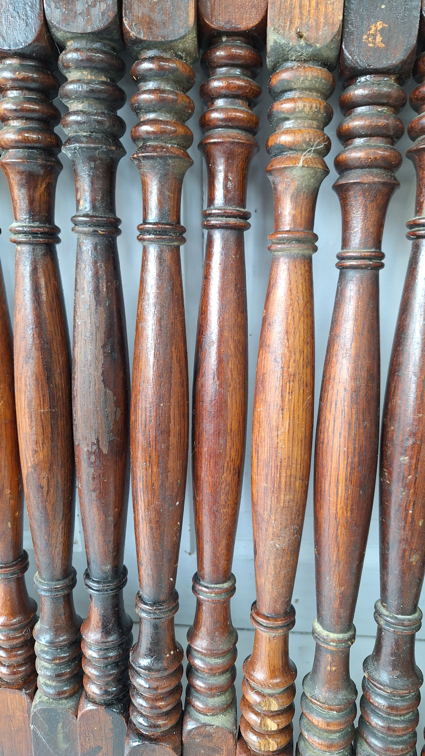 23 Antique Spindles, Staircase Spindles, Staircase Balusters, Staircase Railing Antique Table Legs, Salvaged Spindles, Wood Spindles #111604