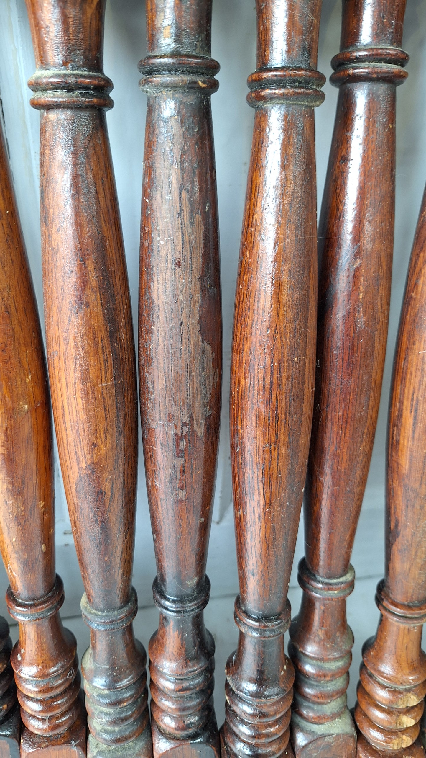 23 Antique Spindles, Staircase Spindles, Staircase Balusters, Staircase Railing Antique Table Legs, Salvaged Spindles, Wood Spindles #111604