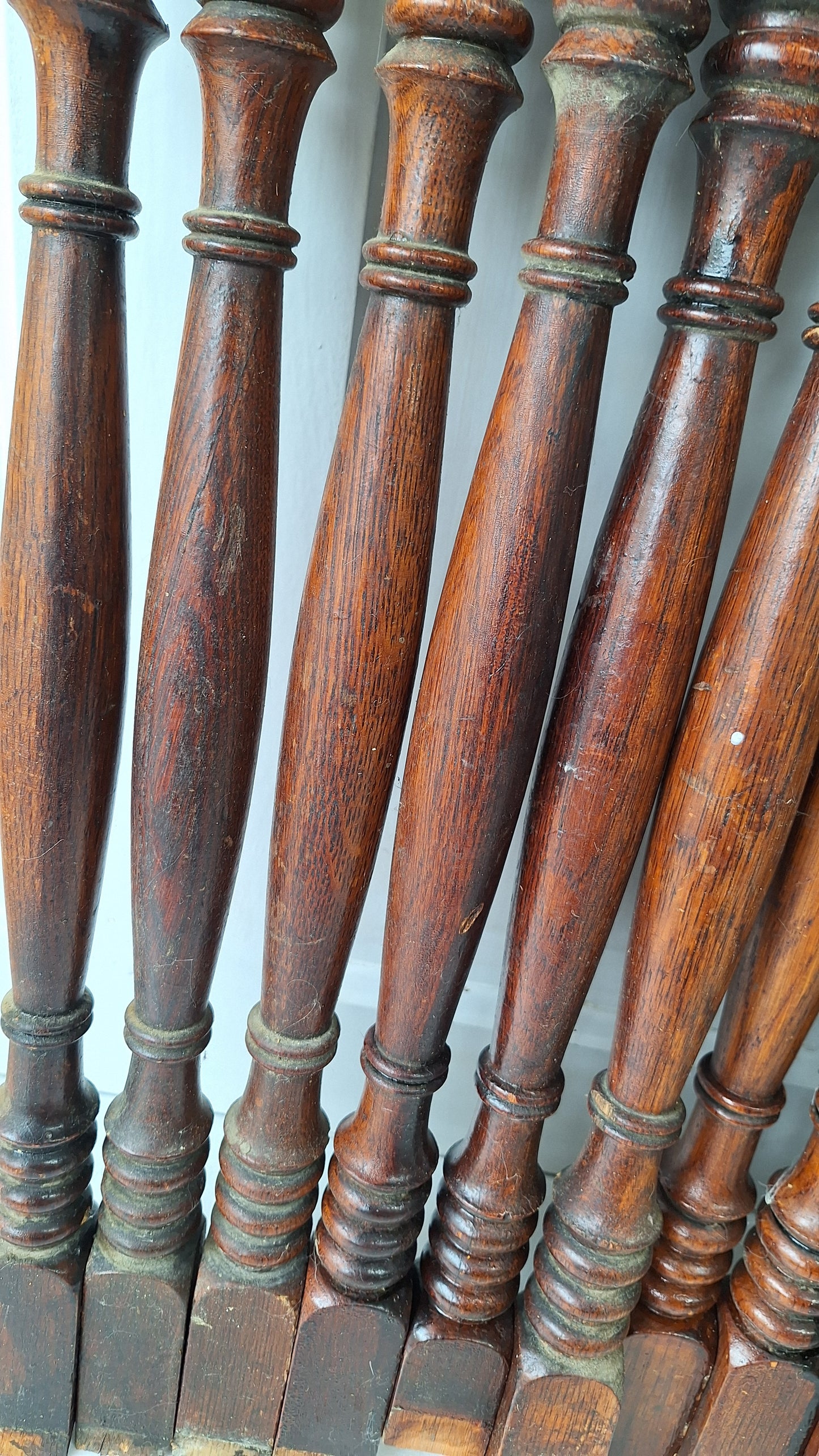 23 Antique Spindles, Staircase Spindles, Staircase Balusters, Staircase Railing Antique Table Legs, Salvaged Spindles, Wood Spindles #111604