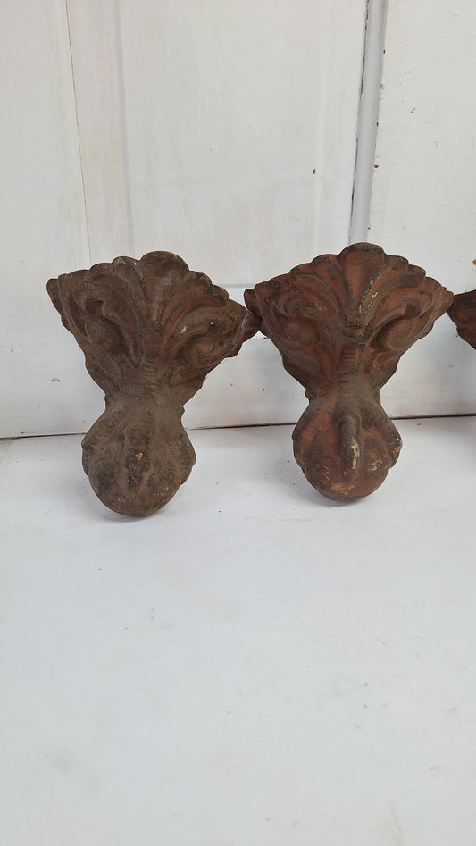Four Antique Bathtub Feet, Old Tub Feet, Clawfoot Tub Feet, Claw Feet, Ball and Claw Feet, Claw Foot Tub, Claw Foot Feet 122903