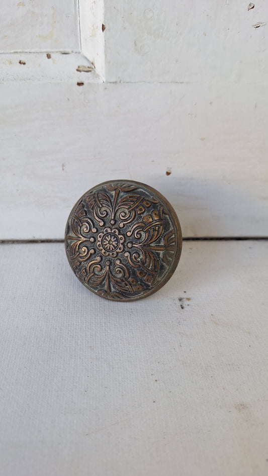 Antique Butterfly Doorknob, Victorian Era Butterfly Door Knob, Antique Bronze Door Pull, Butterfly Hardware 022708