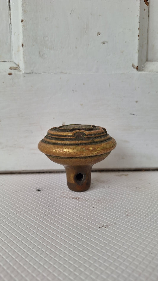 Racine Pattern Doorknob by Russell and Erwin, Antique 1900s Bronze Door Knob, Racine Design, Door Hardware 040514