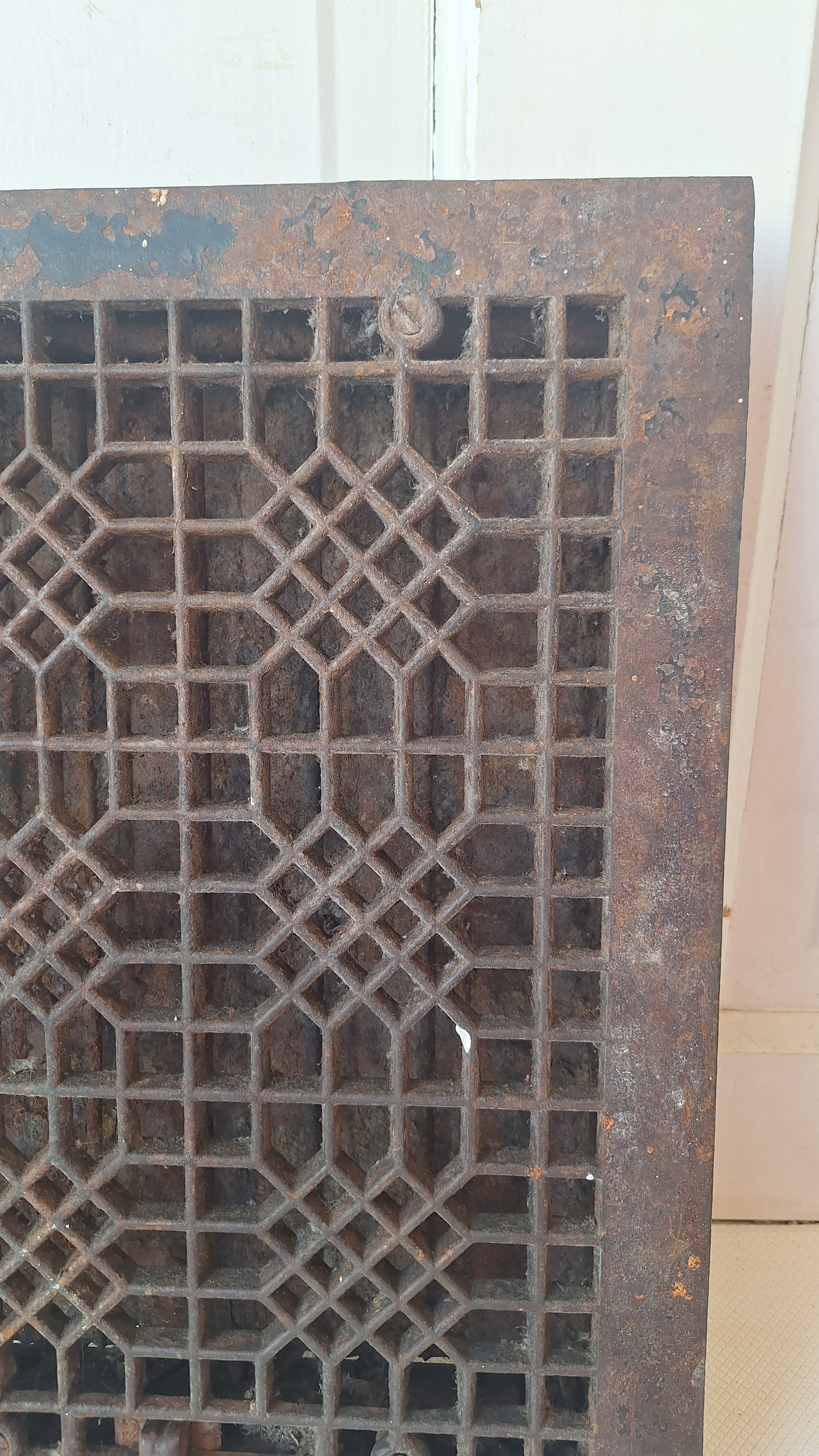 12 x 16 Floor Vent Cover, Cold Air Return, Large Floor Vent, Large Grate Ornate Iron Grate Heat Vent Cover Floor Grate 070502