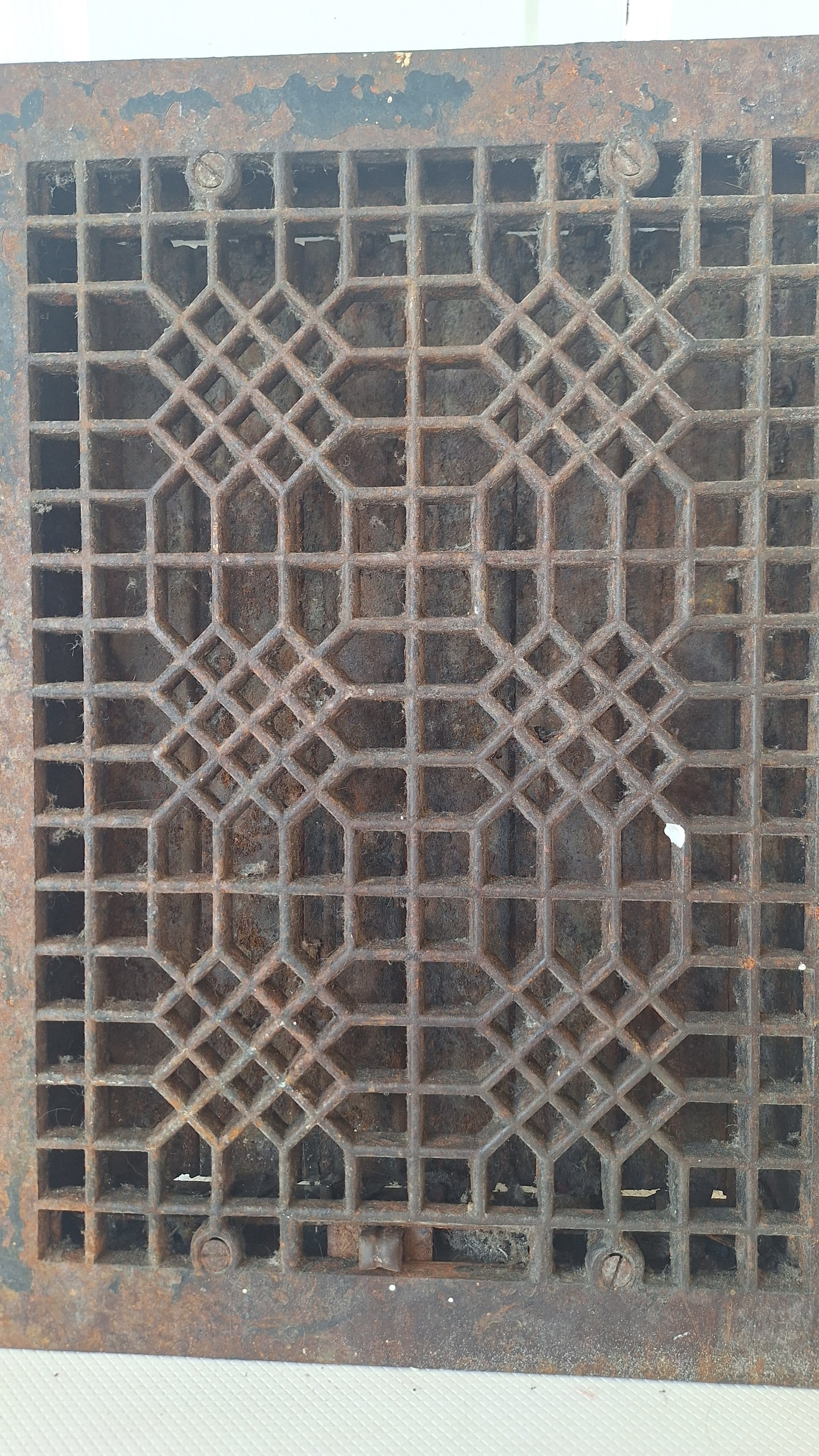 12 x 16 Floor Vent Cover, Cold Air Return, Large Floor Vent, Large Grate Ornate Iron Grate Heat Vent Cover Floor Grate 070502