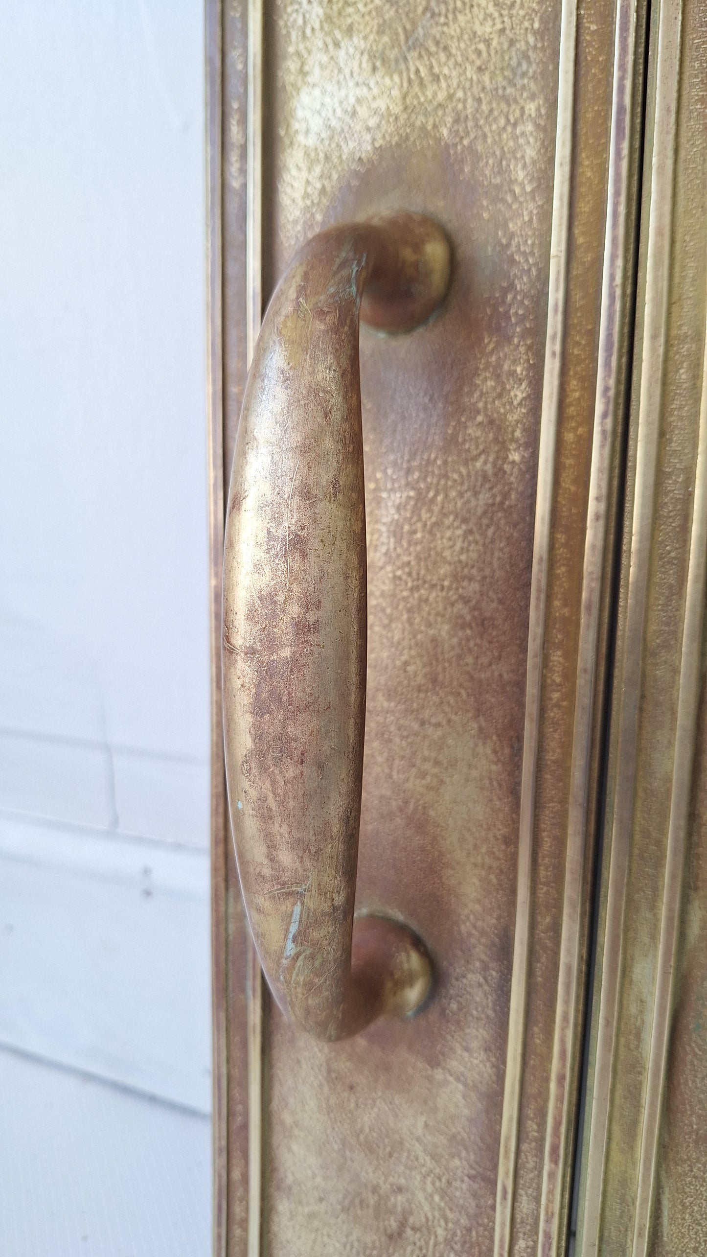Brass Art Deco Door Pulls, Large Deco Pulls, Deco Door Handles, Art Deco Hardware, Brass Door Pulls, Large Door Pull Handle 082101