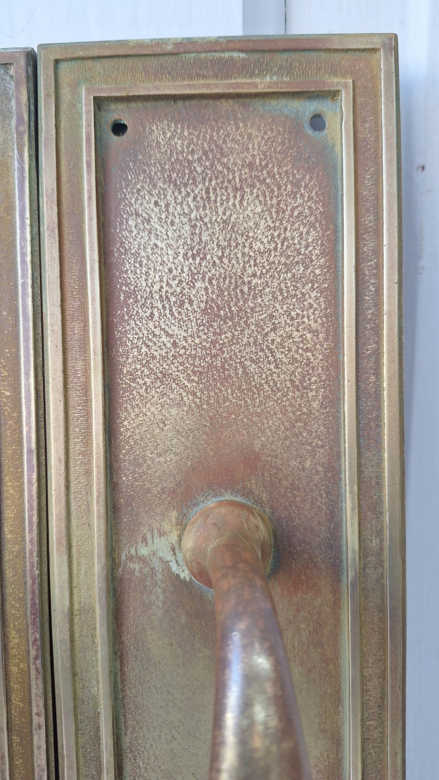 Brass Art Deco Door Pulls, Large Deco Pulls, Deco Door Handles, Art Deco Hardware, Brass Door Pulls, Large Door Pull Handle 082101