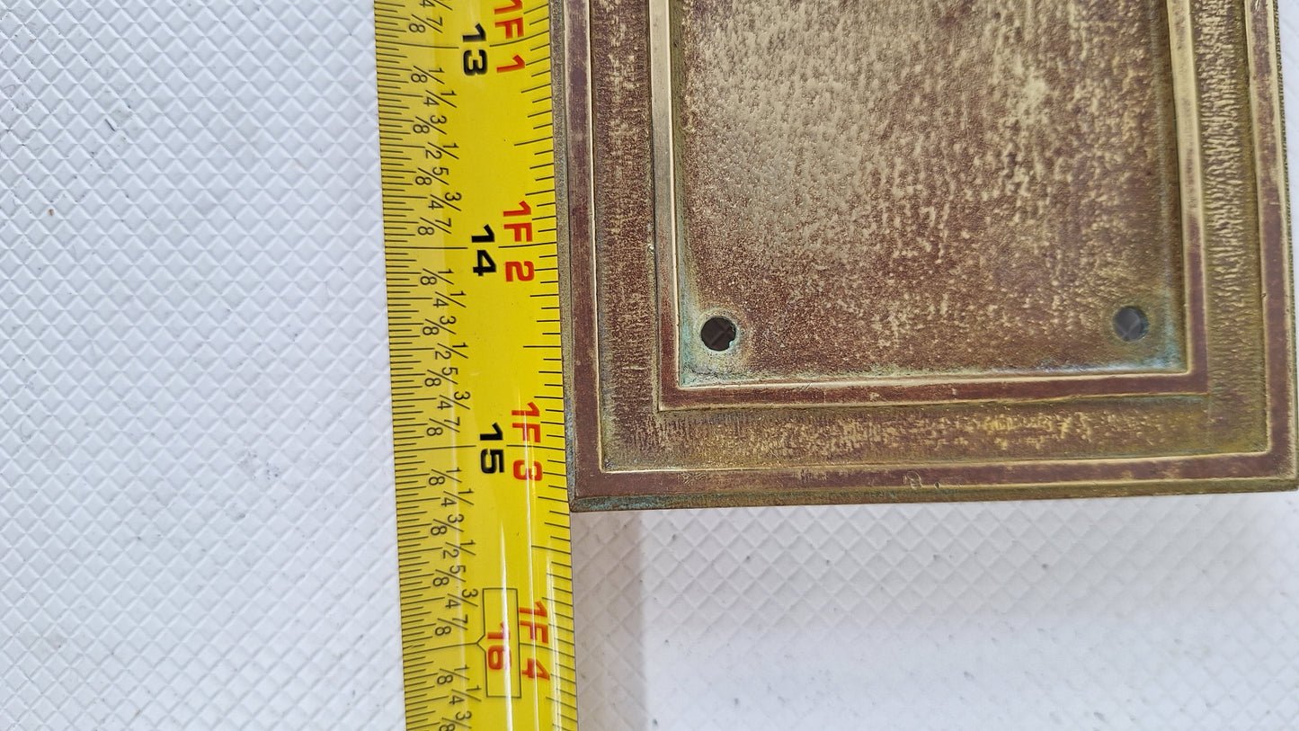 Brass Art Deco Door Pulls, Large Deco Pulls, Deco Door Handles, Art Deco Hardware, Brass Door Pulls, Large Door Pull Handle 082101