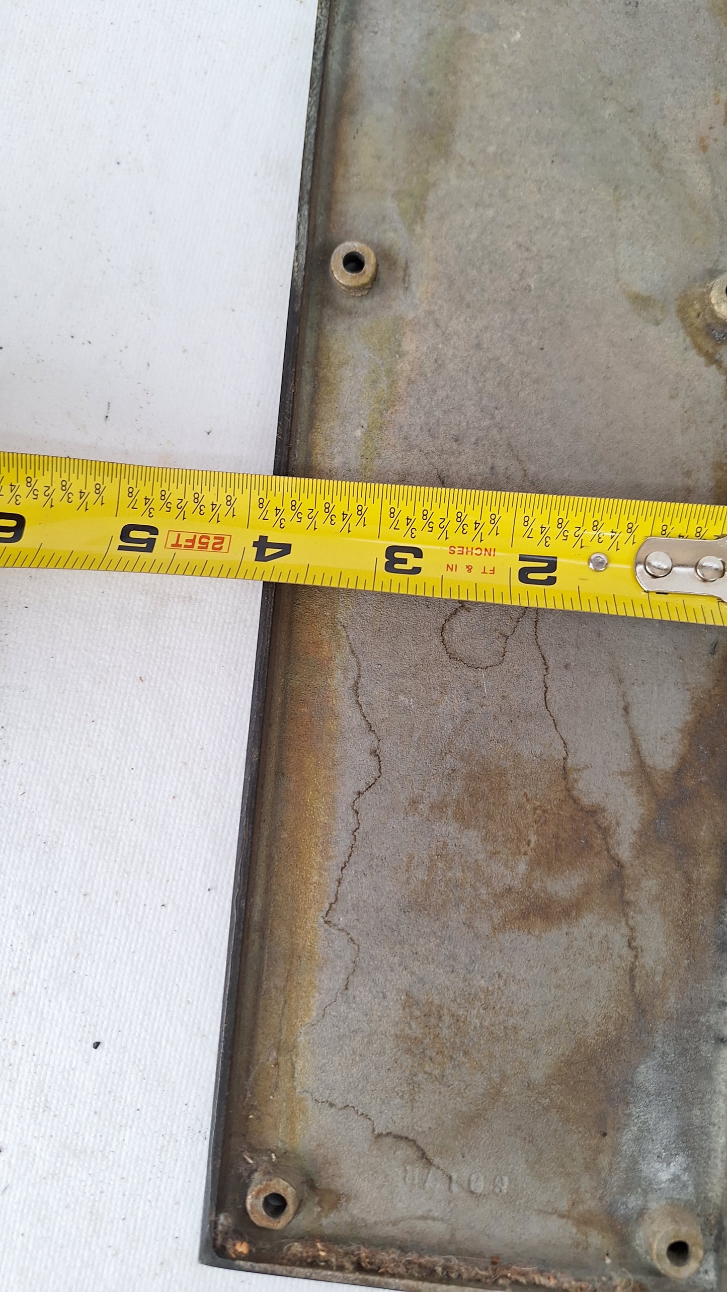 Large Push Plate Set for Swinging Doors, Cast Iron Vintage Push Plates