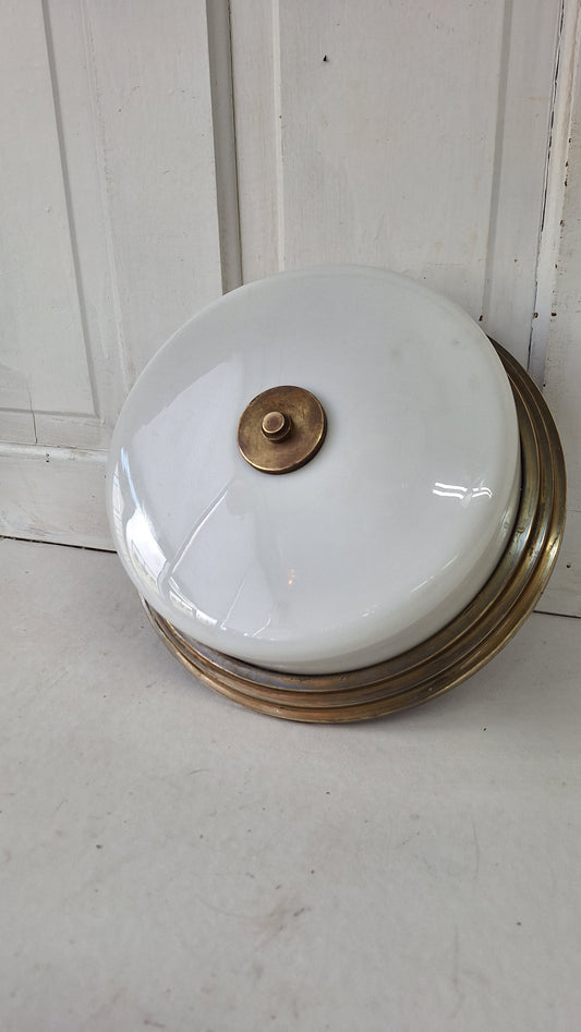 Beardslee Antique Ceiling Light; Flush Mount Salvaged Church Fixture