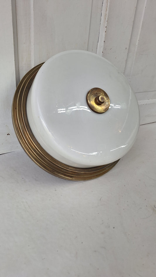Beardslee Antique Ceiling Light; Flush Mount Salvaged Church Fixture