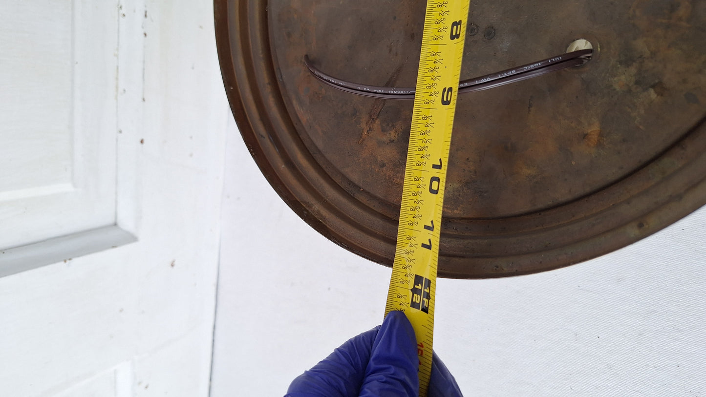 Beardslee Antique Ceiling Light; Flush Mount Salvaged Church Fixture