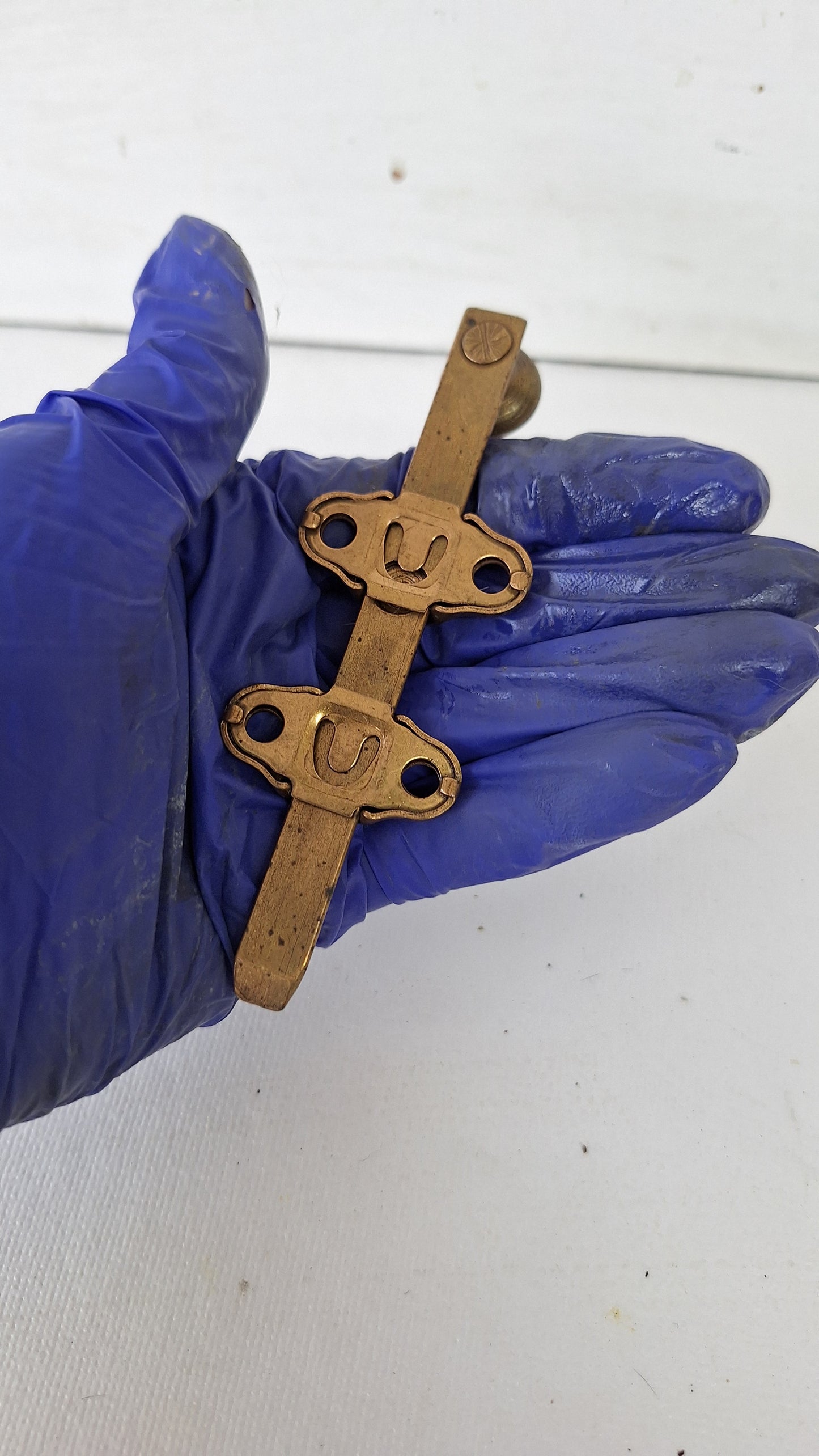Short Antique French Door Slide Bolt, Iron Slide Bolt Locks for Double Doors