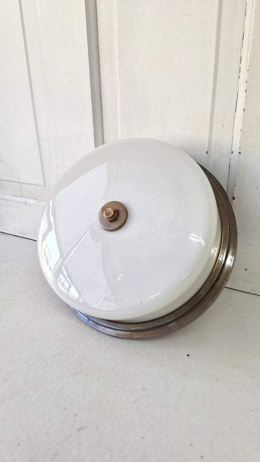 Beardslee Antique Ceiling Light; Flush Mount Salvaged Church Fixture