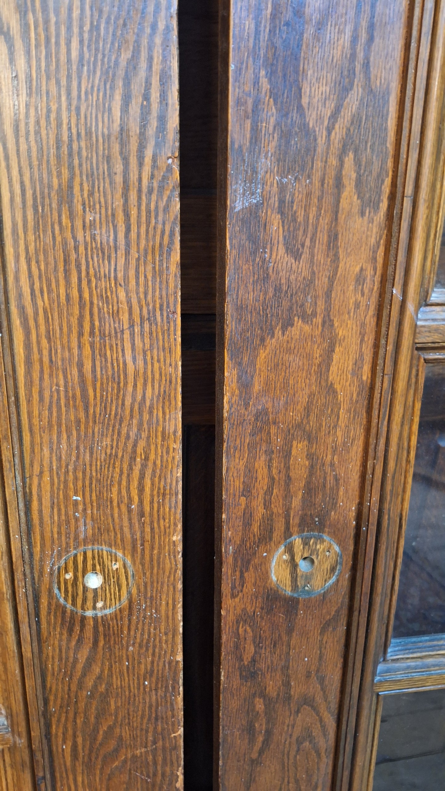 60 x 84" Antique French Door Pair, Set of French Double Glass Doors