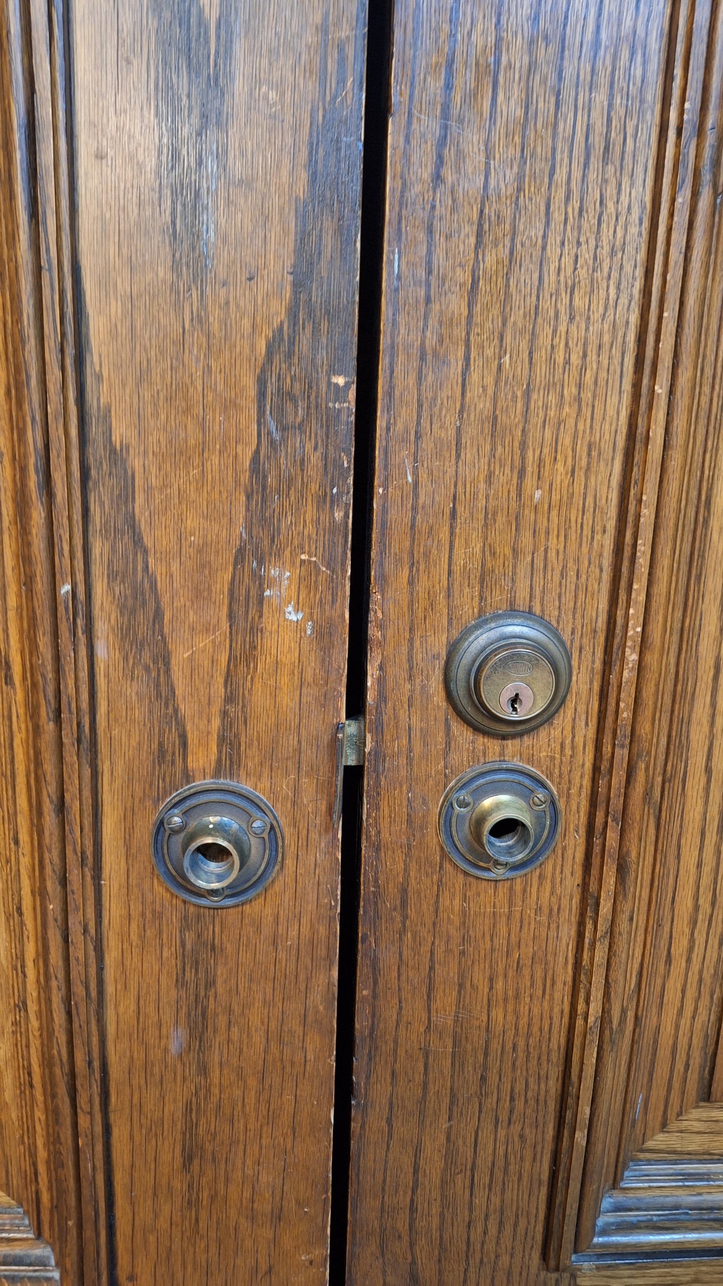 Double Arched Church Door Set, Large Solid Wood Arch Top Double Doors