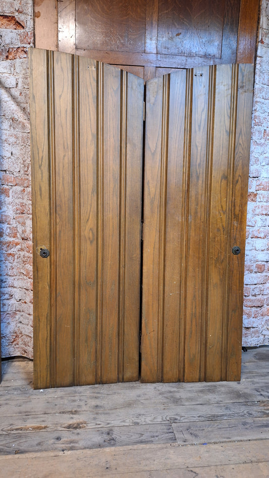 Double Arched Church Door Set, Large Solid Wood Arch Top Double Doors