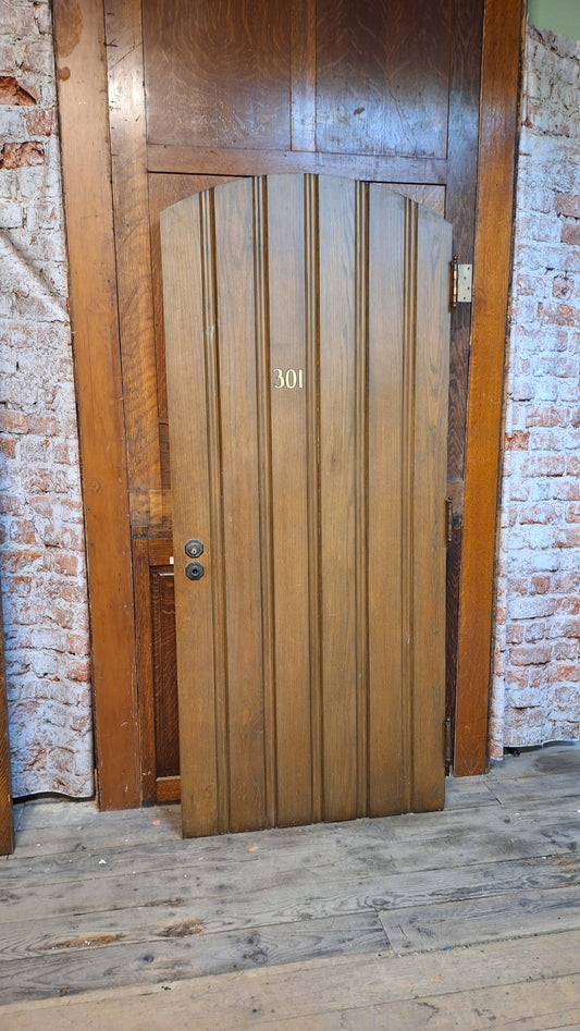 Vintage Arched Church Door, Gothic Style Wooden Rounded Church Door