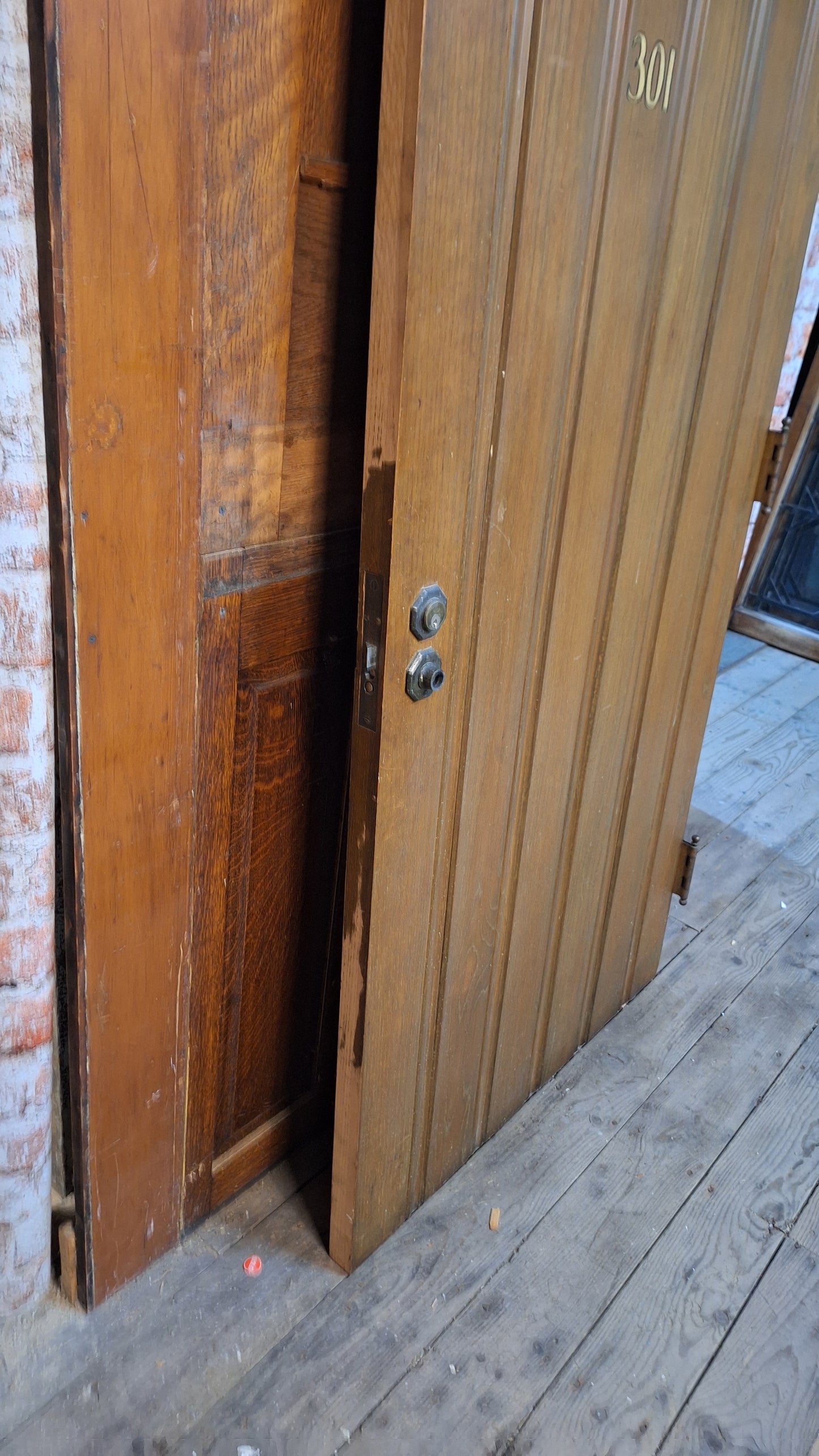 Vintage Arched Church Door, Gothic Style Wooden Rounded Church Door
