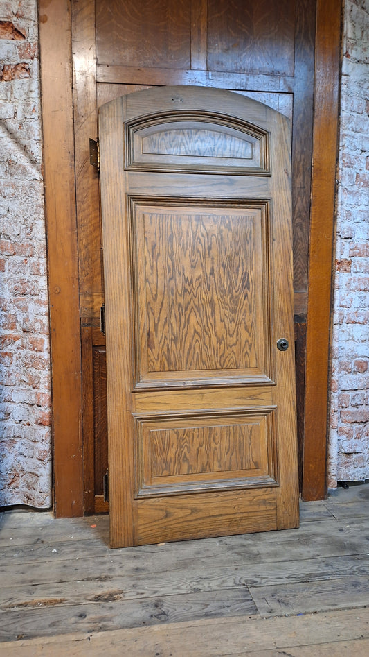 Vintage Arched Church Door, Gothic Style Wooden Rounded Church Door