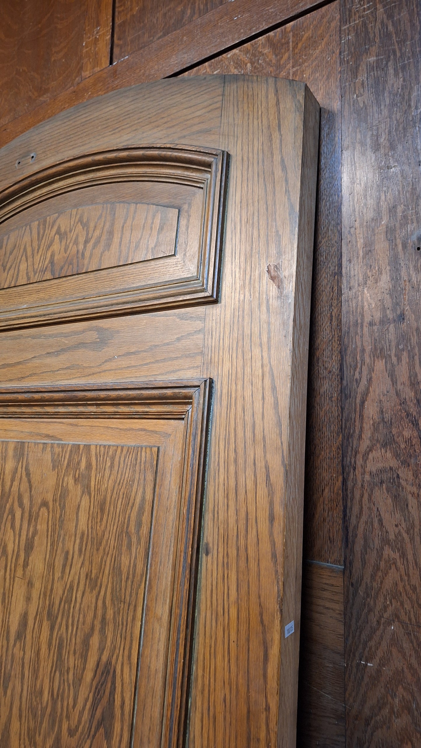 Vintage Arched Church Door, Gothic Style Wooden Rounded Church Door