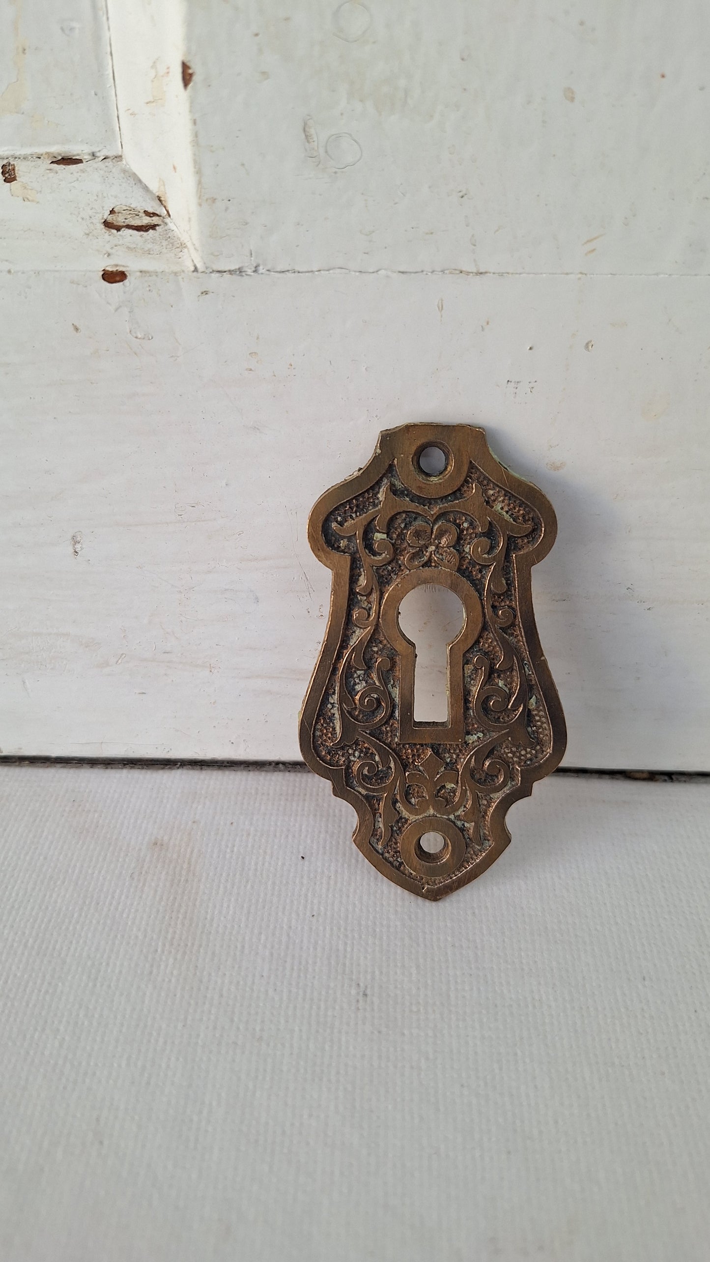 Fancy Design Large Antique Key Hole, Brass Key Hole Cover, Fancy Key Hole Escutcheon Keyhole