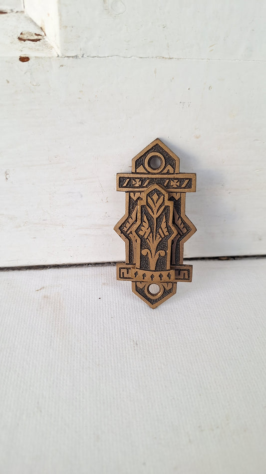 Swinging Cover Antique Key Hole Escutcheon, Antique Cast Bronze Keyhole