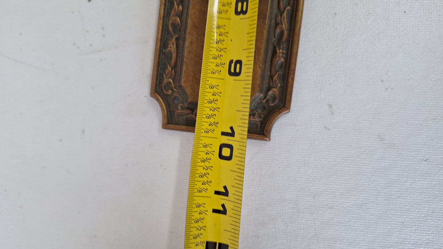 Fancy Bronze Cylinder Lock Plate, Lock Escutcheon Entry Door Plate