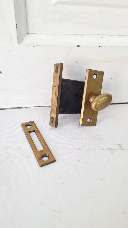 Vintage Closet Door Privacy Lock, Bathroom Door Thumb Turn Lock