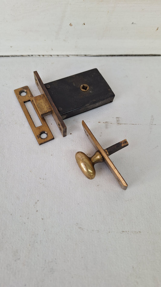 Vintage Closet Door Privacy Lock, Bathroom Door Thumb Turn Lock