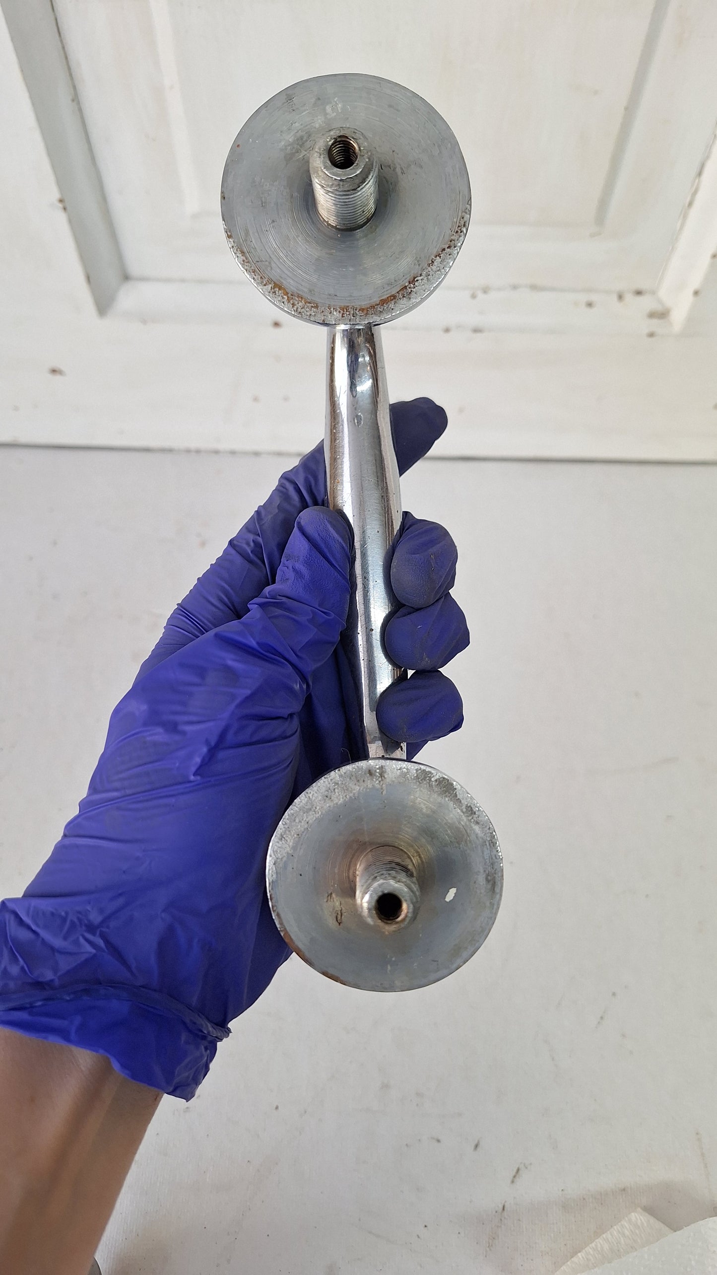 Vintage Chrome Door Pull Handle, Silver Vintage Door Hardware