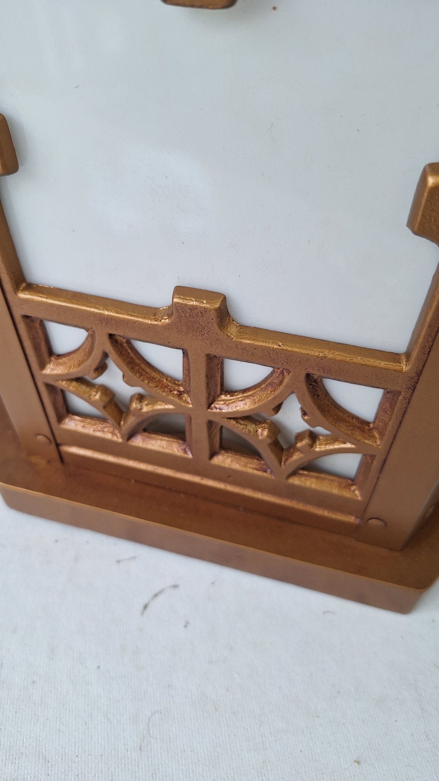 Gold Gothic Style Church Light, Flush Mount Vintage Ceiling Fixture