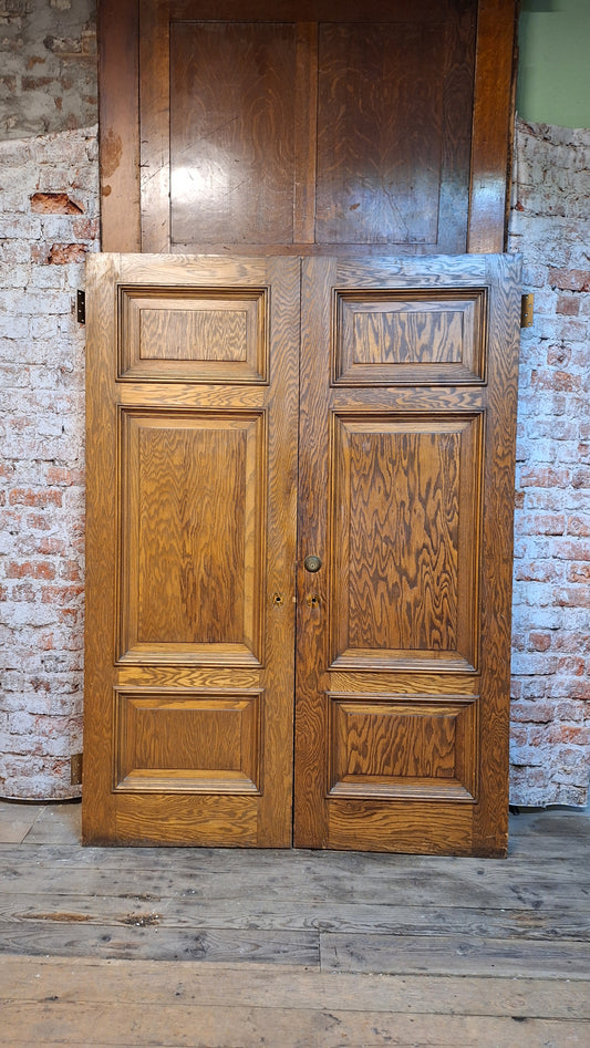 60" Pair of Vintage Doors, Vintage Double Doors 83" Tall