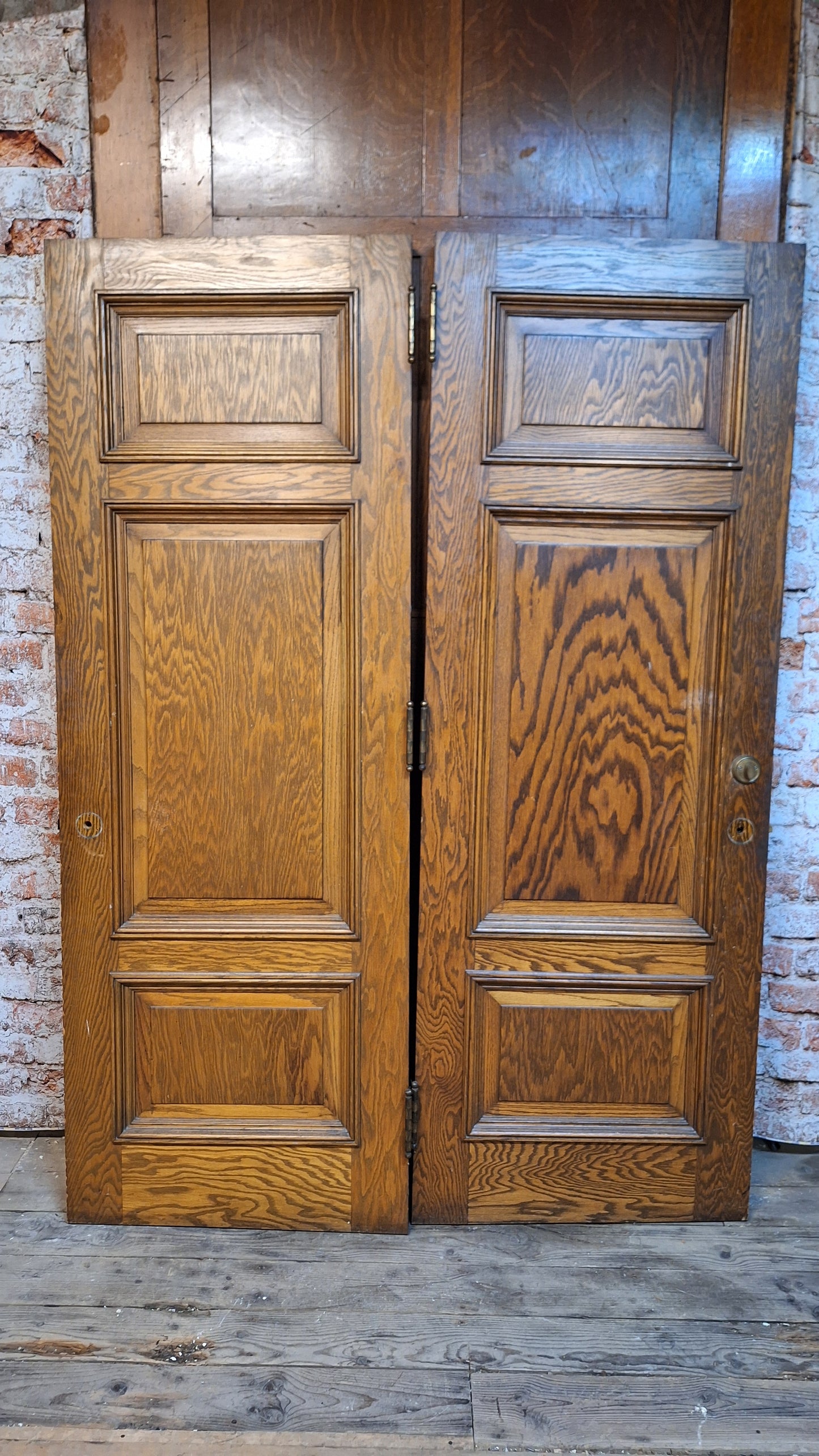 60" Pair of Vintage Doors, Vintage Double Doors 83" Tall