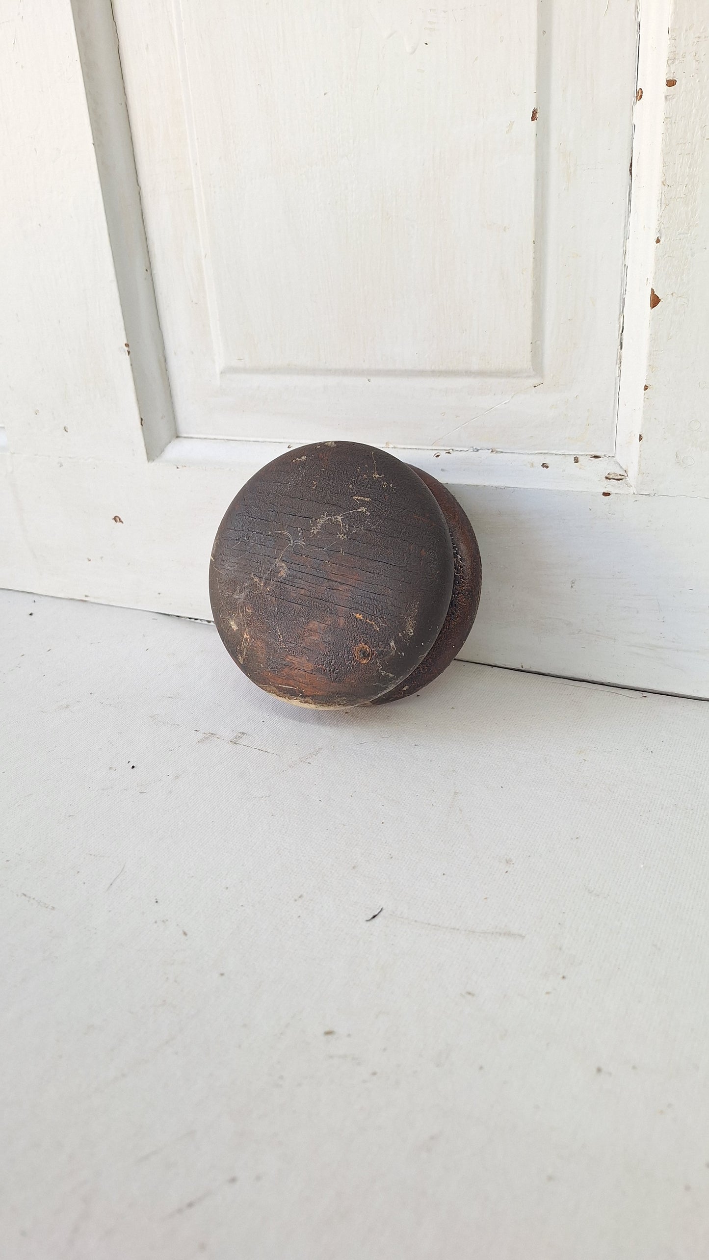 Small Newel Post Top, Newel Post Carved Wood Finial, Antique Staircase Post Top